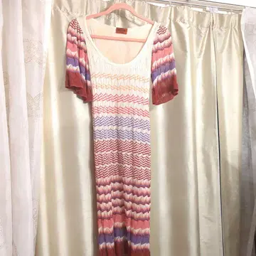 MISSONI 멀티 컬러 니트 롱 원피스