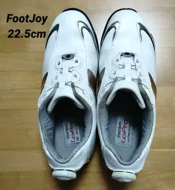FootJoy LoPro 골프화 22.5cm 화이트/골드