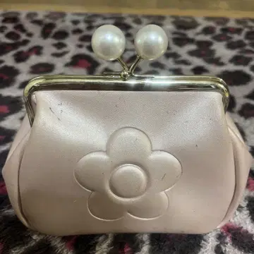 MARY QUANT 플라워 파우치 핑크