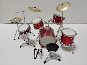 BECK 드럼 컬렉션 미니 드럼 세트 빨간색 피규어