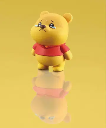 울지 않는 몽 곰돌이 푸 피규어 눈물