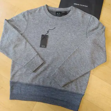 Armani Exchange 그레이 양모 혼방 트레이닝복
