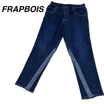 FRAPBOIS 플라보아 밑단 지퍼 사루엘 데님 팬츠 0 ( S )