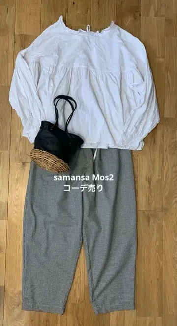 samansa Mos2 블라우스 팬츠 가을 상품 코디 세트 판매