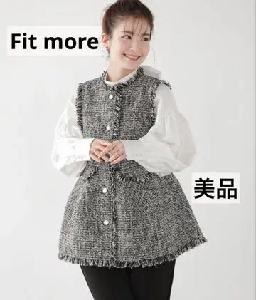 핏 모어 페플럼 트위드 베스트