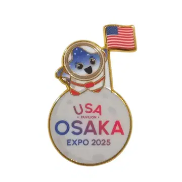 오사카 만박 미국관 핀 배지 스파크 간사이 만박 EXPO2025