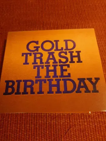 The Birthday / GOLD TRASH 최초 한정 2CD+DVD