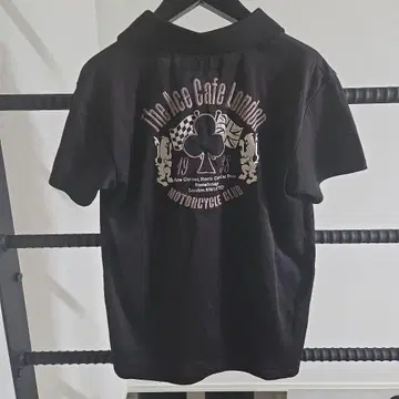 ACE CAFE LONDON 블랙 피케 셔츠 1938 디자인
