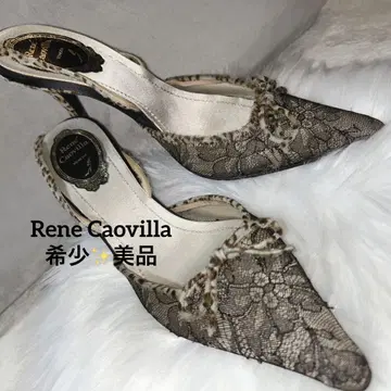 레어 레네 카오빌라 Rene Caovilla 레오파드 레이스 힐