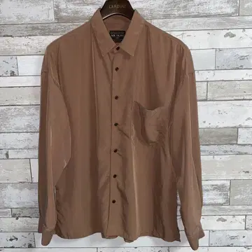MR.OLIVE 파우더 크로스 레귤러 카라 셔츠 sizeL 일본제