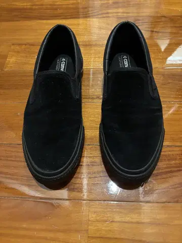 컨버스 skateboarding 블랙 스웨이드 슬립온 27.5cm