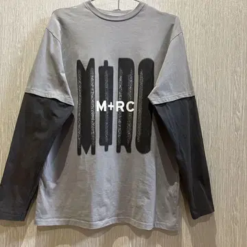 M+RC NOIR 그레이 블랙 긴팔 티셔츠