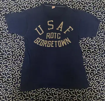 60s Russell 티셔츠 USAF 3단 프린트
