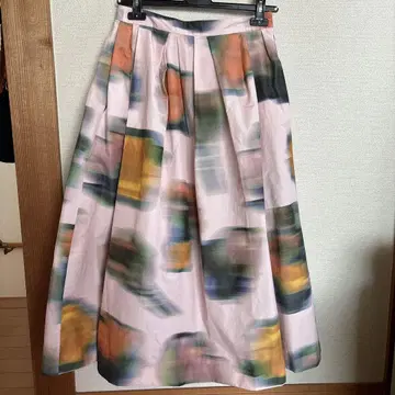 DRIES VAN NOTEN 롱 플레어 스커트 핑크