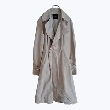 보쉬 라이트 베이지 티어드 플레어 A라인 트렌치코트 아우터