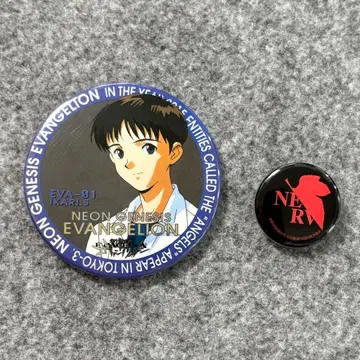 에반게리온 한정판 레트로 캔뱃지 세트 이카리 신지 NERV