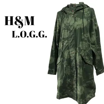 [ H&M L.O.G.G. ] 코튼 롱 자켓 후드티 빅 실루엣