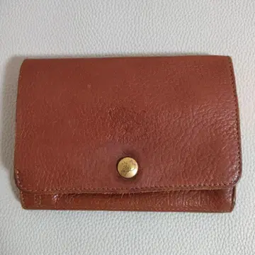 일비종떼 가죽제 접이식 지갑 브라운