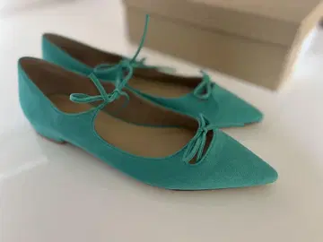 LETALON POINTED W RIBBON FLAT SHOES