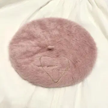 핑크 하트 자수 베레모 프리 사이즈 HoneySalon 허니