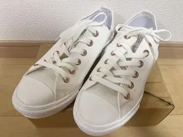 CONVERSE 컨버스 화이트 로우컷 스니커즈 24cm