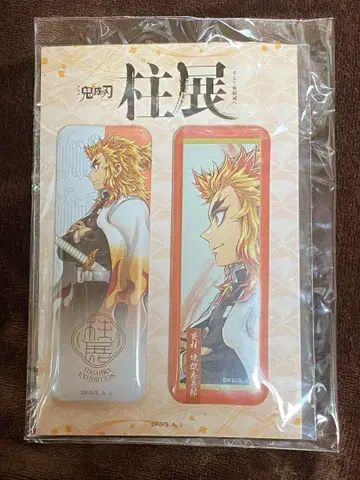 귀멸의 칼날 기둥전 가로 비주얼 스퀘어 캔뱃지 세트 렌고쿠 쿄쥬로