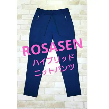 로사센 ROSASEN 하이브리드 니트 팬츠 사이즈 76 블루 계열