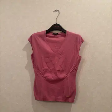 ESCADA 핑크 슬리브리스 S