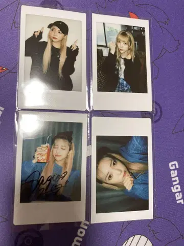 오코사마 플레이트 슈가 사인 포함 폴라로이드 4장