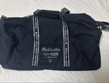 PINK LATTE 핑크라떼 여행용 보스턴 백
