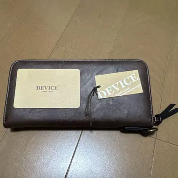 DEVICE 브라운 가죽 장지갑