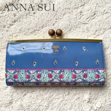 ANNA SUI 안나수이 카레이도스코프 가마구치 장지갑 블루