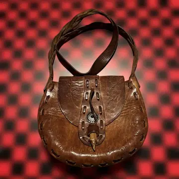one-off 빈티지 레더 숄더백