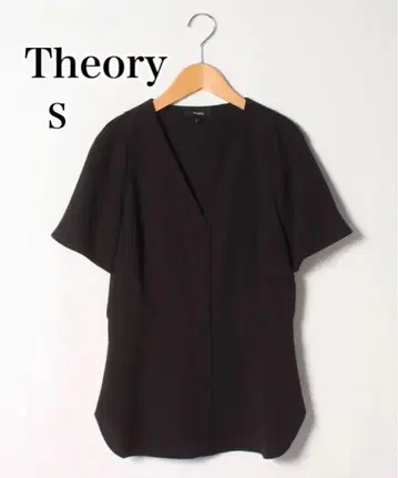 새상품급 Theory 띠어리 PRIME GGT 블라우스 블랙 V넥