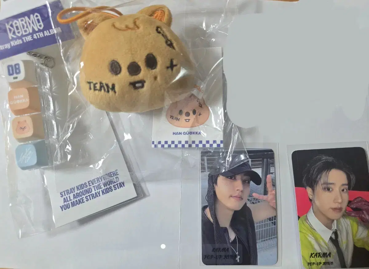 Karma Pop Up Han Quokka 30,000 Pre-order Benefit Poca LD Keycap Nametag SKZ