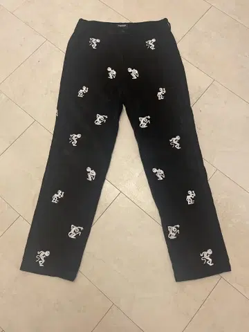 RIPNDIP 고양이 자수 팬츠 32 코듀로이 팬츠 블랙 미사용