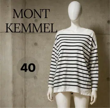 MONT KEMMEL 보더 긴팔 티셔츠 40