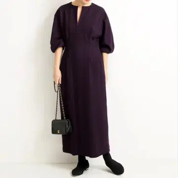 VERMEIL par iena 허리 쉐이프 퍼프 슬리브 원피스