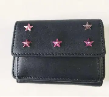 지미추 JIMMY CHOO NEMO BLACK 미니 지갑 접이식 지갑