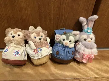 더피&프렌즈 하이 하이드 앤드 시크 봉제 인형 스트랩 숨바꼭질 4종