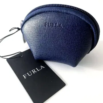 [ 택 포함 새상품 ] 훌라 FURLA 가죽 코인 케이스 네이비