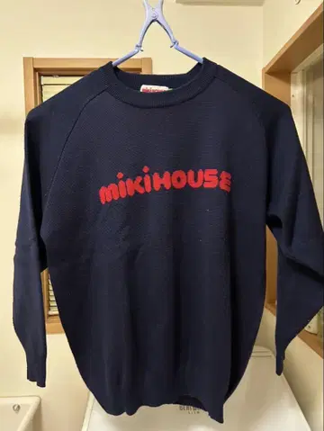 MENS 레어 Miki House 네이비 스웨터 L