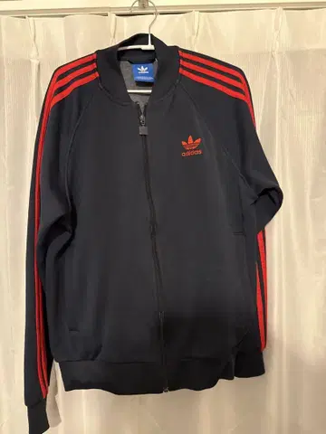 adidas 트랙 자켓 네이비/레드