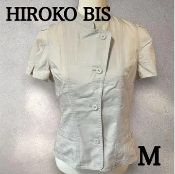HIROKO BIS 히로코비스 반팔 자켓 셔츠 M 블라우스