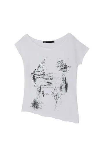 BOHEMSEO FUNKY SCOOP NECK TEE CONCH
