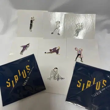 SHINee 태민 SIRIUS 랜덤 핀 배지 7개 세트 미사용
