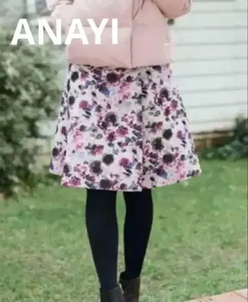 [정가 3만] ANAYI 플라워 자카드 스케이터 스커트 플레어 36