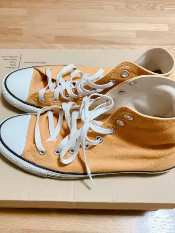 CONVERSE 오렌지 하이컷 스니커즈 28.0cm