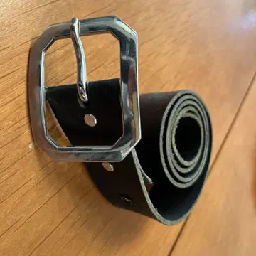 DENHAM 블랙 가죽 벨트 95cm