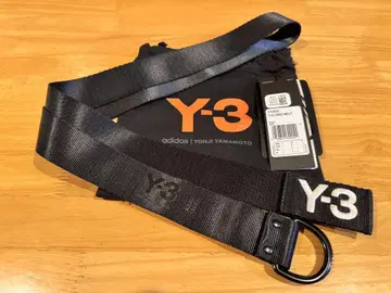 Y-3 로고 벨트 CY3532 블랙